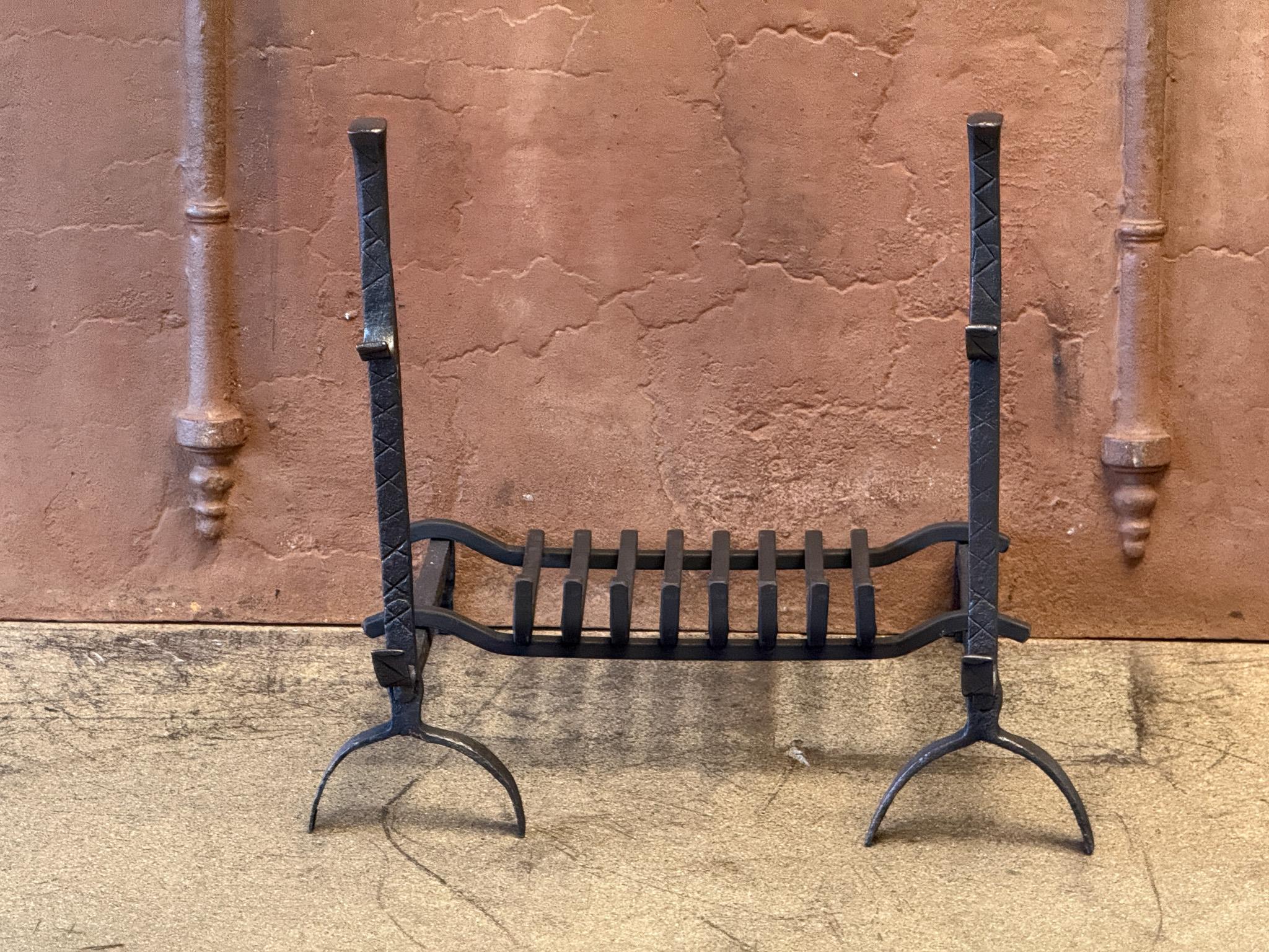 18th Century and Earlier 17th Century French Louis XIII Period Fireplace Grate or Fire Basket