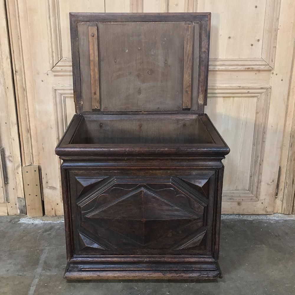 17th Century French Louis XIII Period Petit Trunk For Sale 4