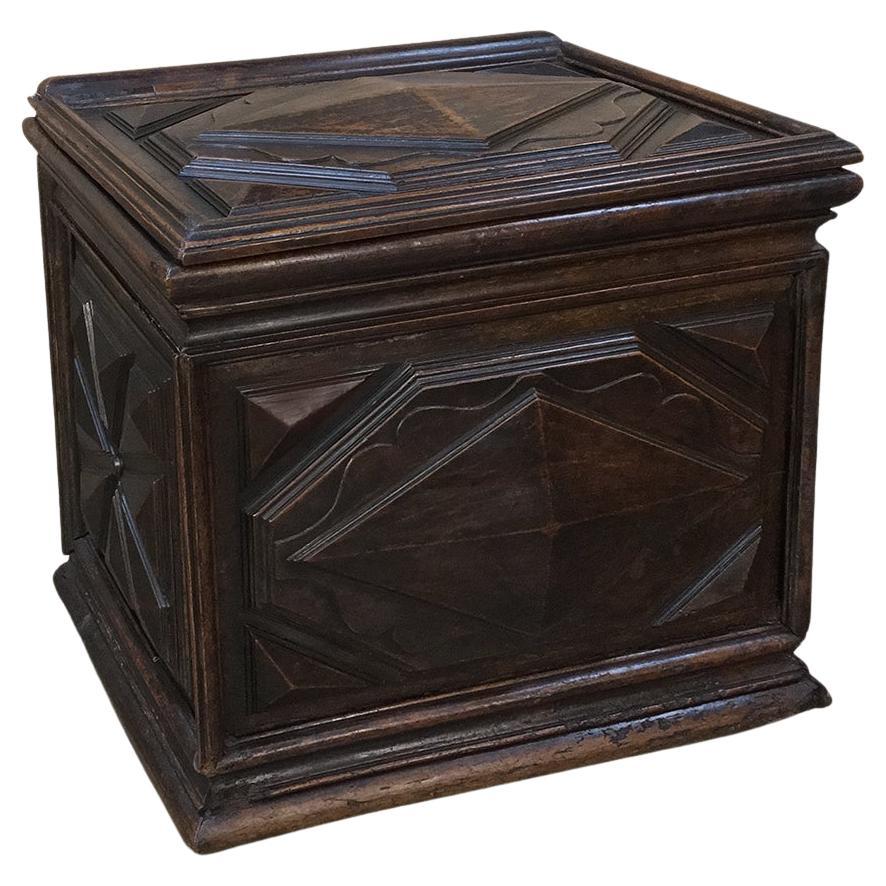 17th Century French Louis XIII Period Petit Trunk For Sale