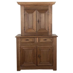 17th Century French Louis XIII Two Part Cupboard