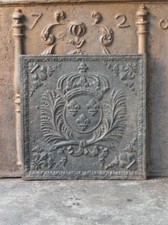 17th Century French Louis XIV 'Arms of France' Fireback