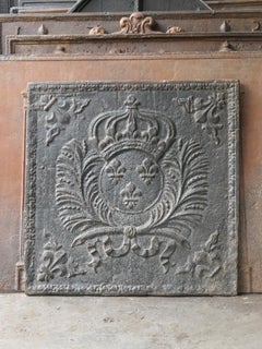 17th Century French Louis XIV 'Arms of France' Fireback