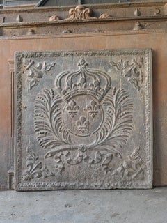 17th Century French Louis XIV 'Arms of France' Fireback