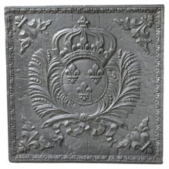 17th Century French Louis XIV 'Arms of France' Fireback