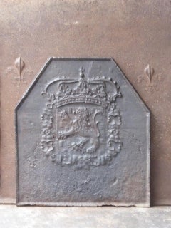 17th Century French Louis XIV 'Arms of Nassau' Fireback