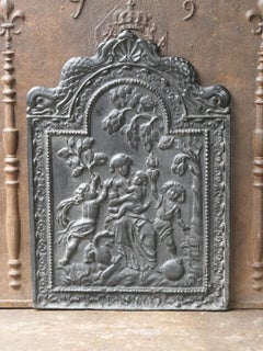 17th Century French Louis XIV 'Caritas' Fireback / Backsplash
