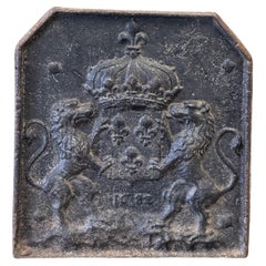 Kaminschirm / Rückwand, Französisch, Louis XIV.-Periode, „Arms of France“, 17. Jahrhundert