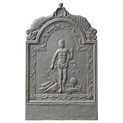 17th Century French Louis XIV Period 'Mercury' Fireback / Backsplash