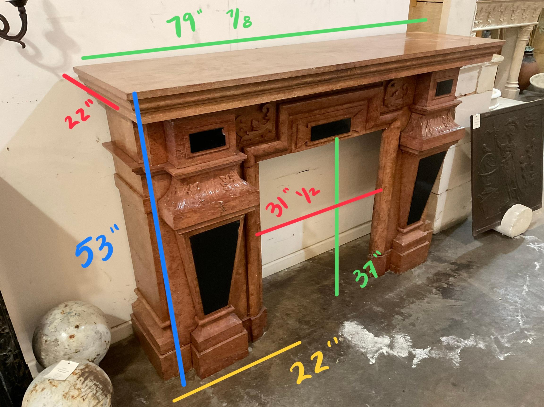 17th Century French Marble Mantel For Sale 6