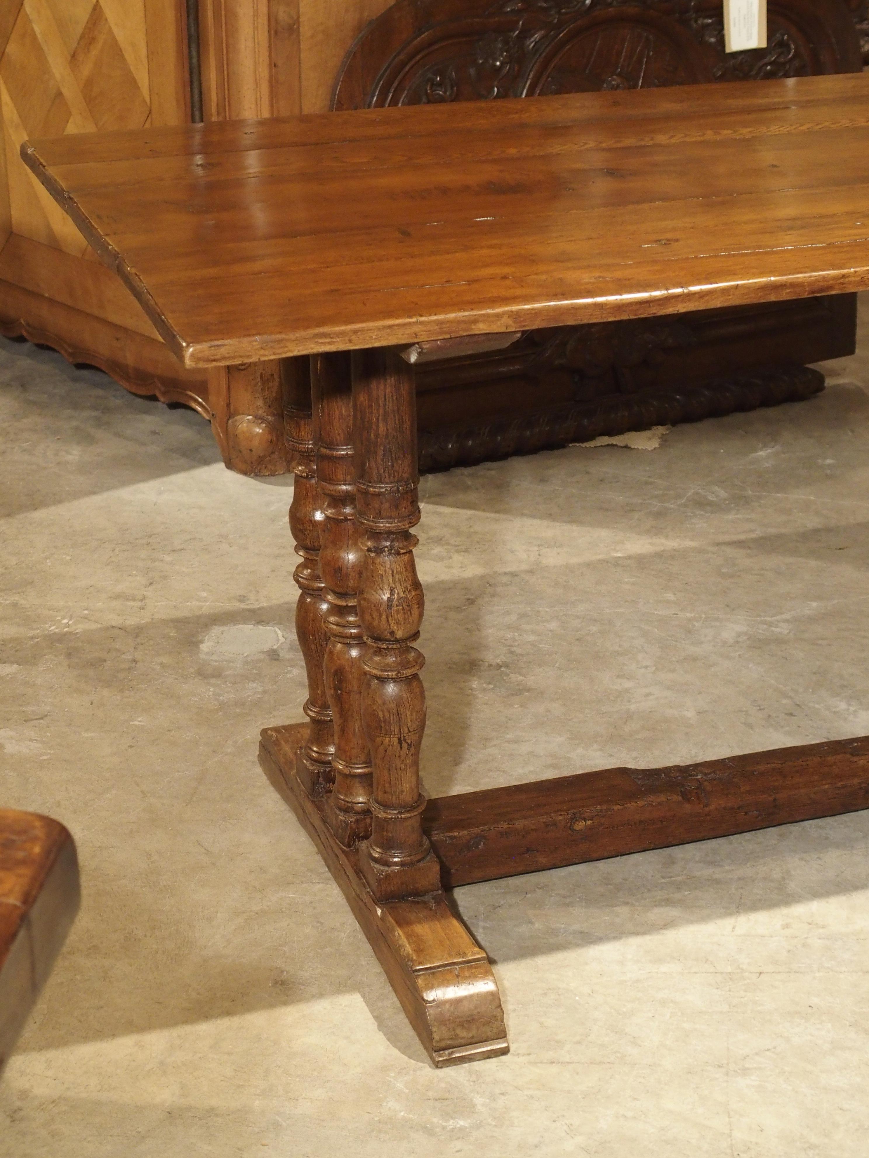 17th Century French Oak Baluster Leg Table 4