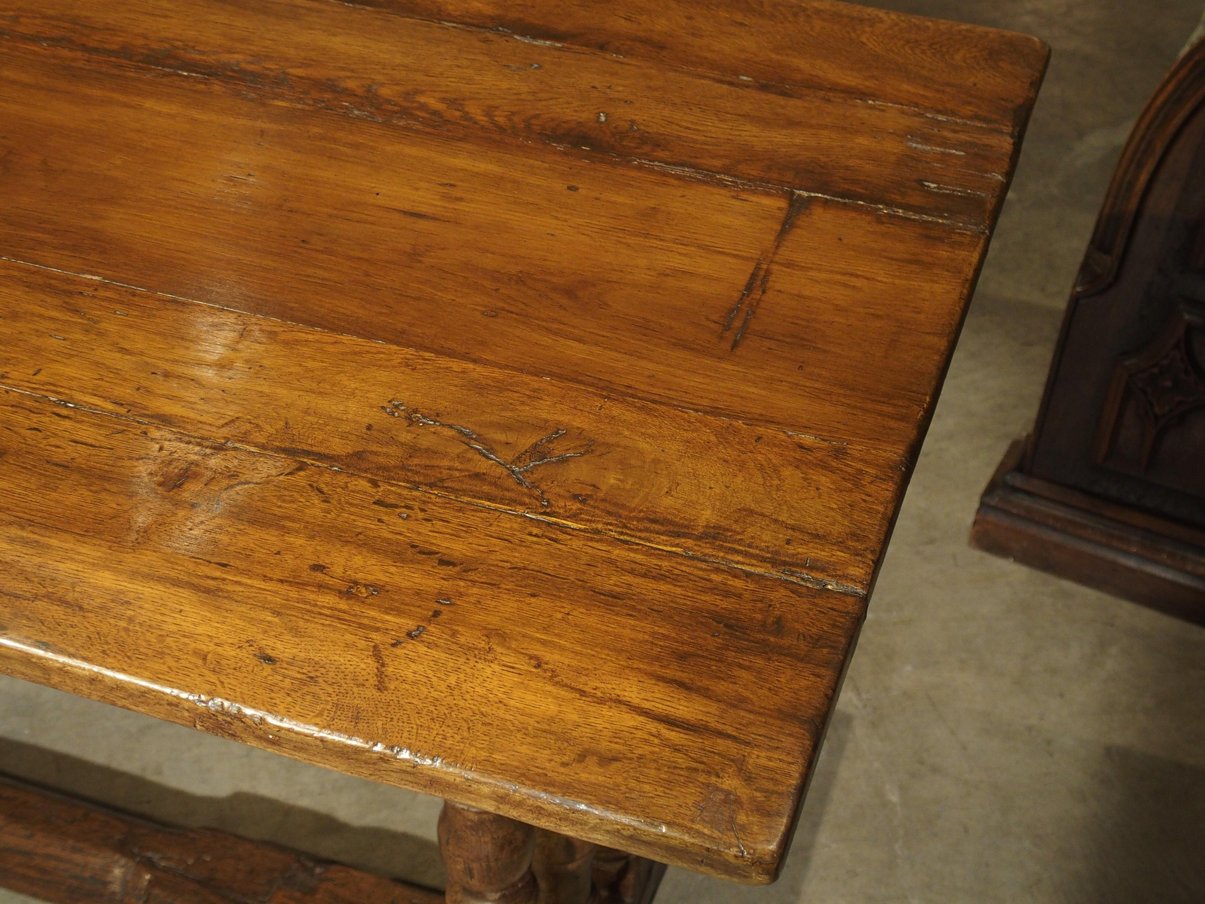 17th Century French Oak Baluster Leg Table 8