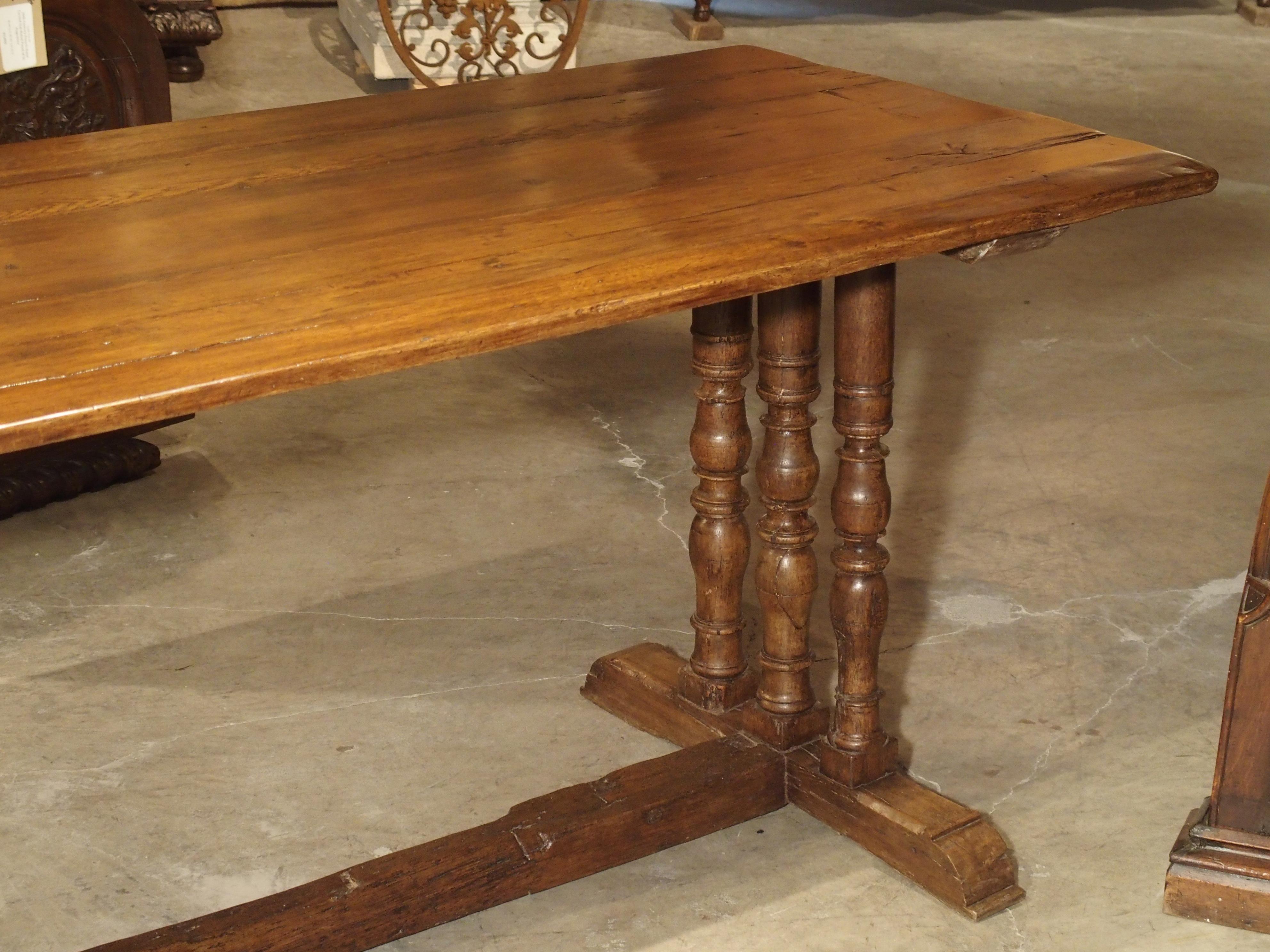 17th Century French Oak Baluster Leg Table 12