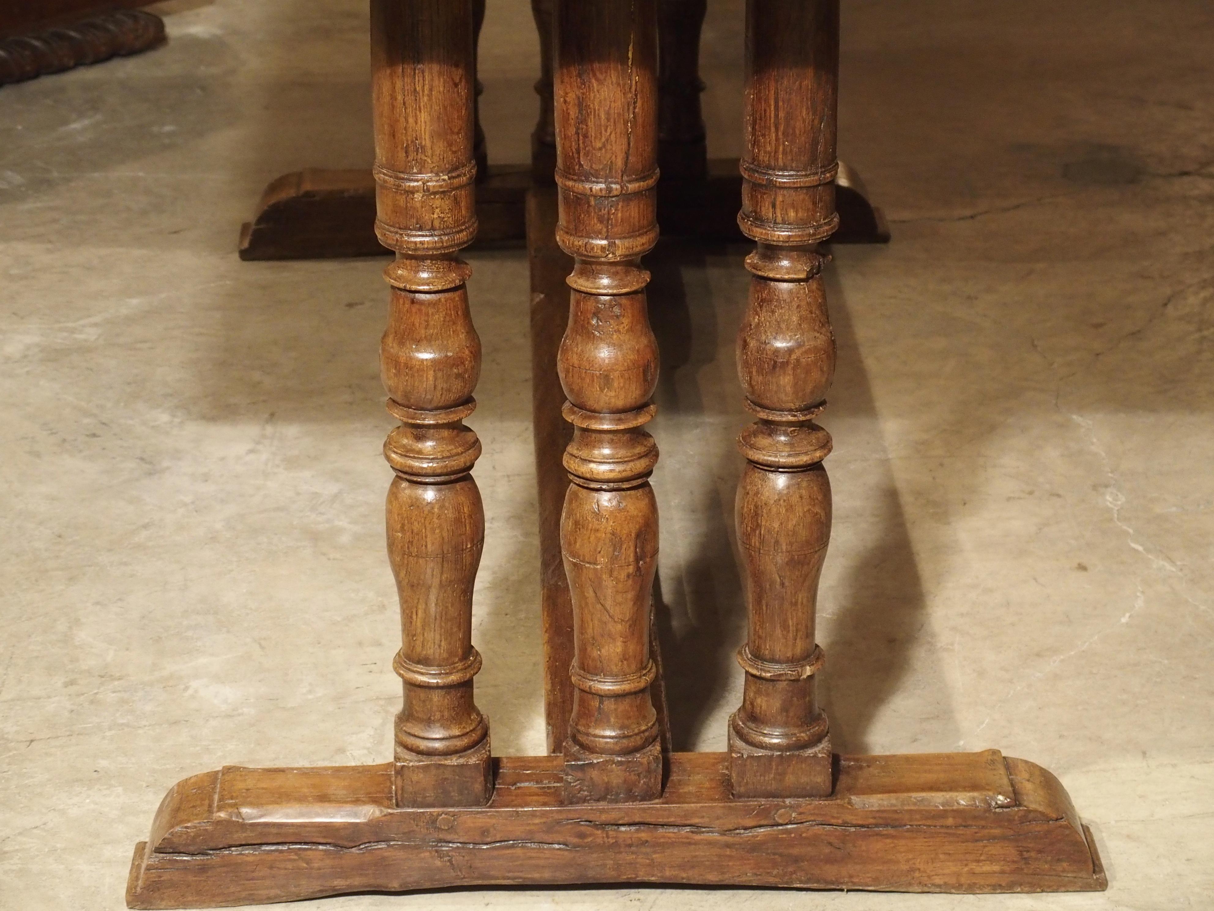 17th Century French Oak Baluster Leg Table 3