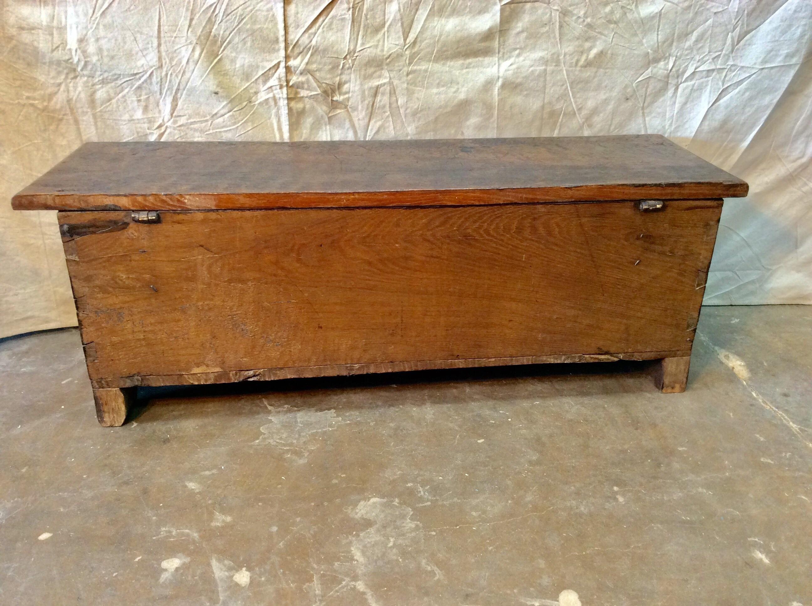 17th Century French Oak Trunk For Sale 6
