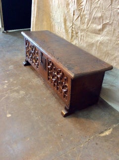 17th Century French Oak Trunk