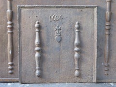 17th Century French 'Pillars of Hercules' Fireback