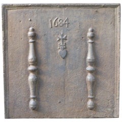 17th Century French 
Pillars of Hercules
 Fireback