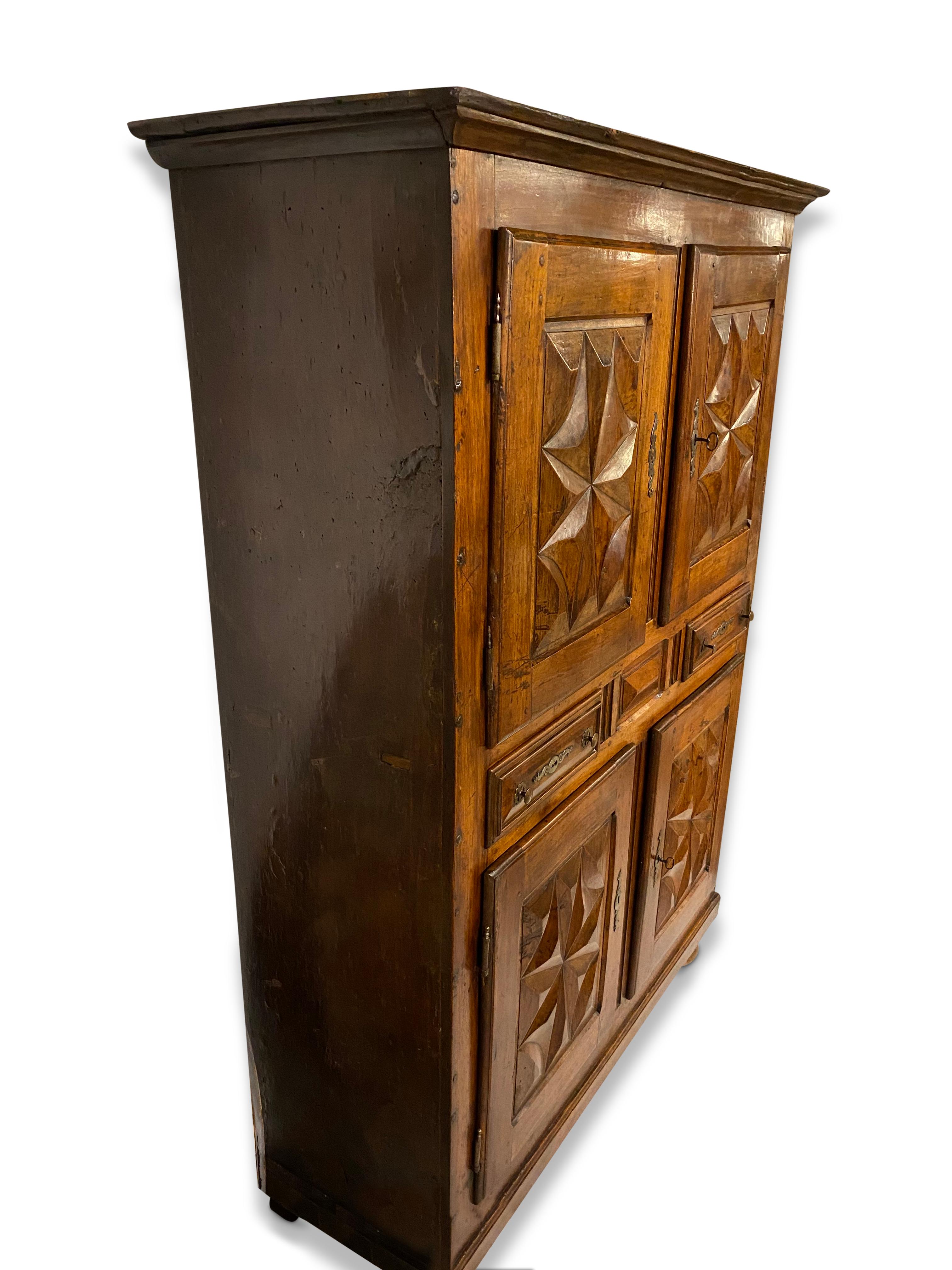Louis XVI 17th Century French Provincial Cupboard For Sale