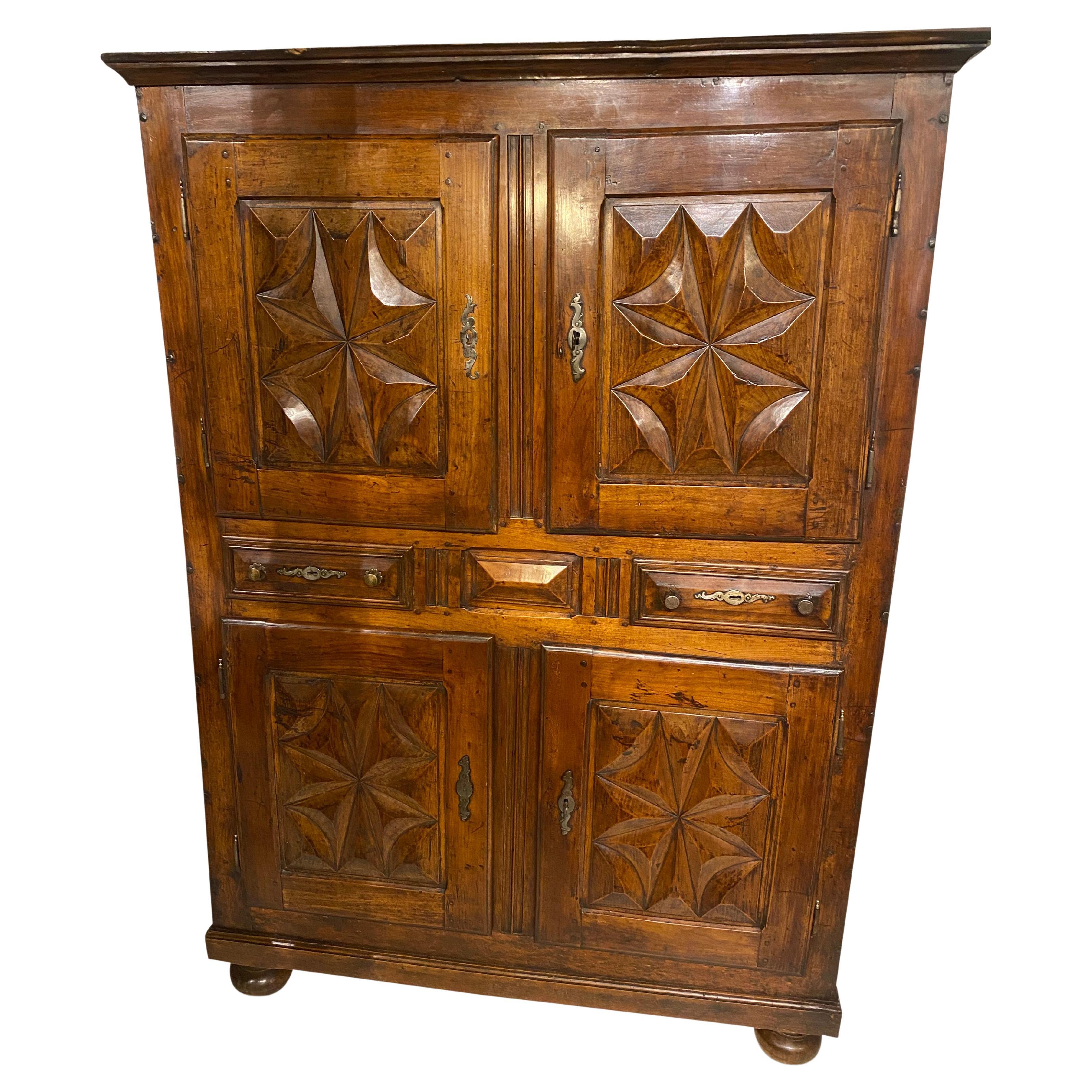 17th Century French Provincial Cupboard For Sale