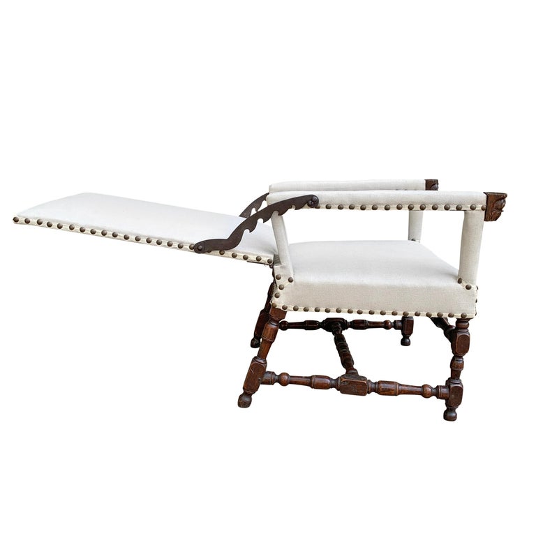 17th Century French Ratchet Armchair at 1stDibs