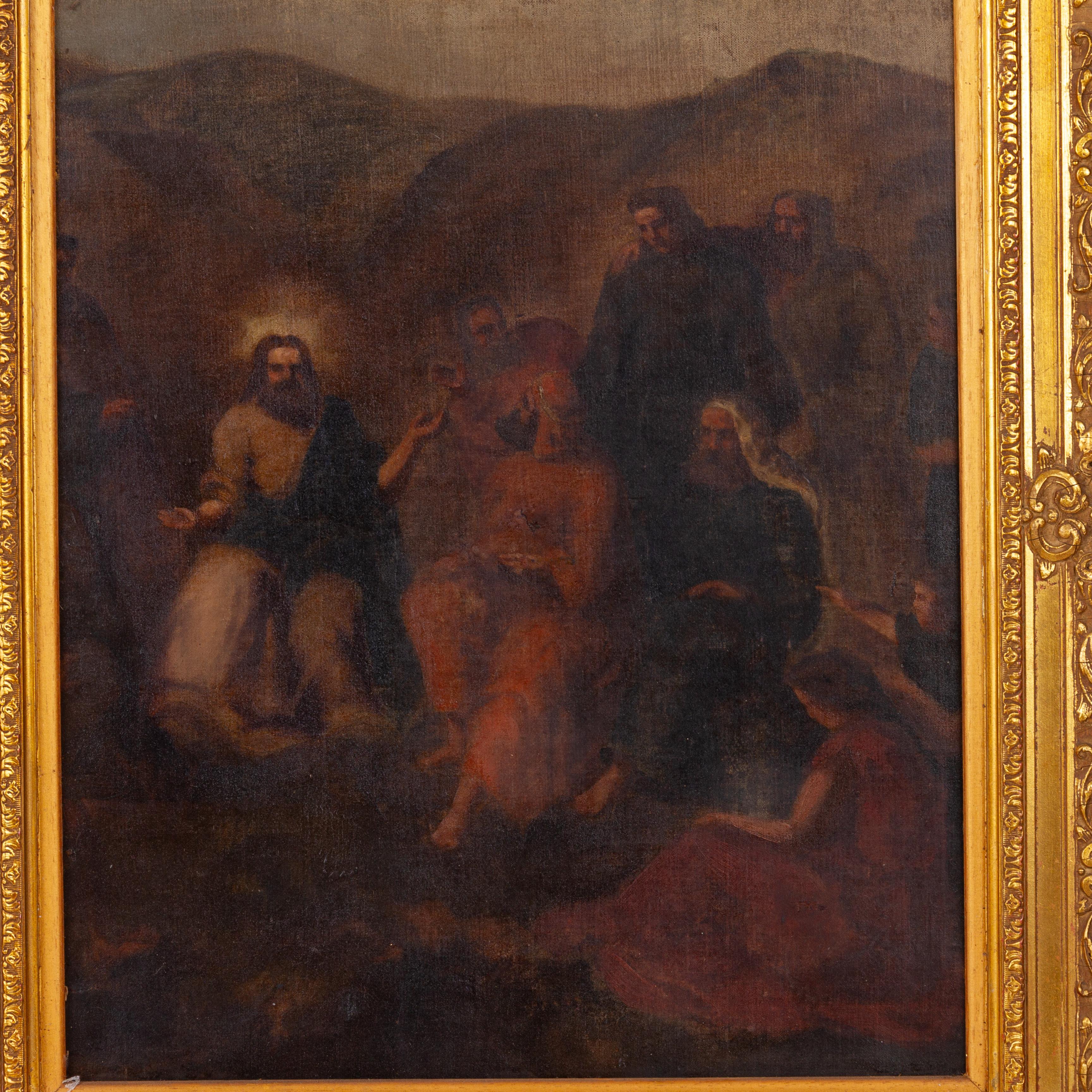 In good condition
From a private collection
Free international shipping
17th Century French Religious Old Master Painting Christ Preaching
