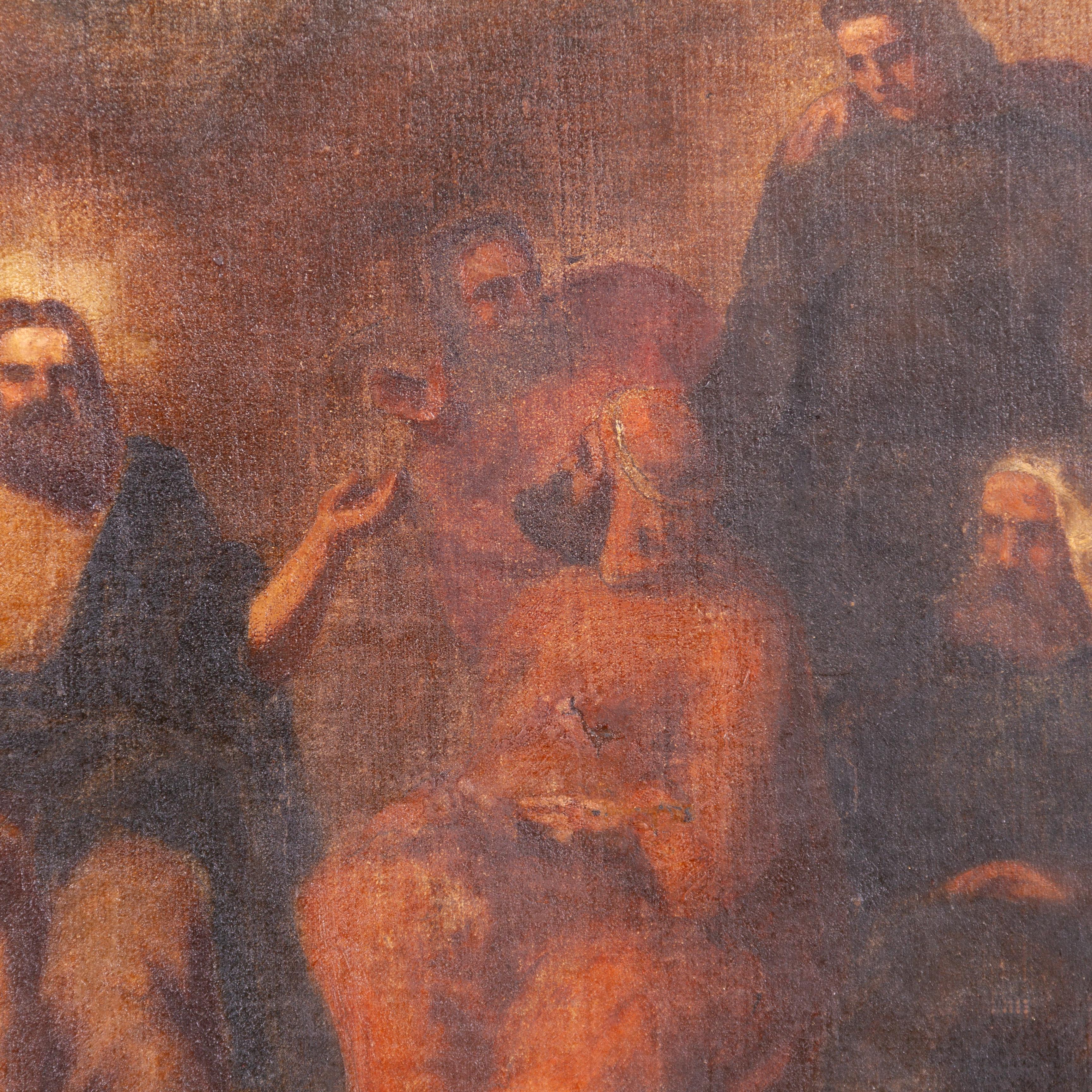 18th Century and Earlier 17th Century French Religious Old Master Painting Christ Preaching For Sale