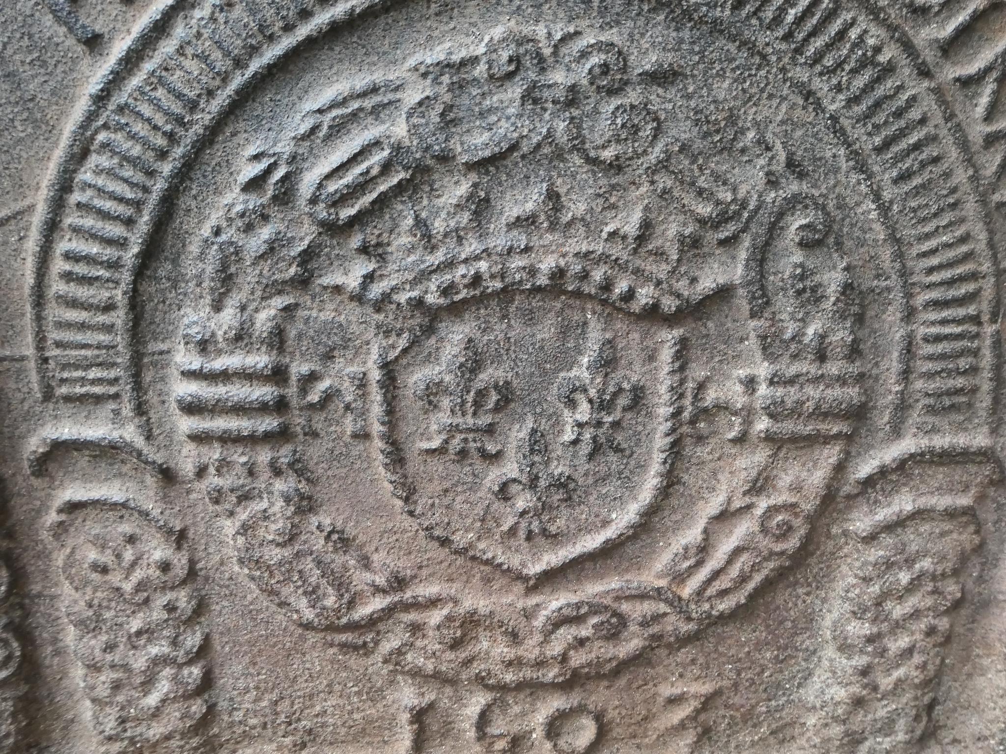 17th Century French Renaissance 'Arms of France' Fireback 2