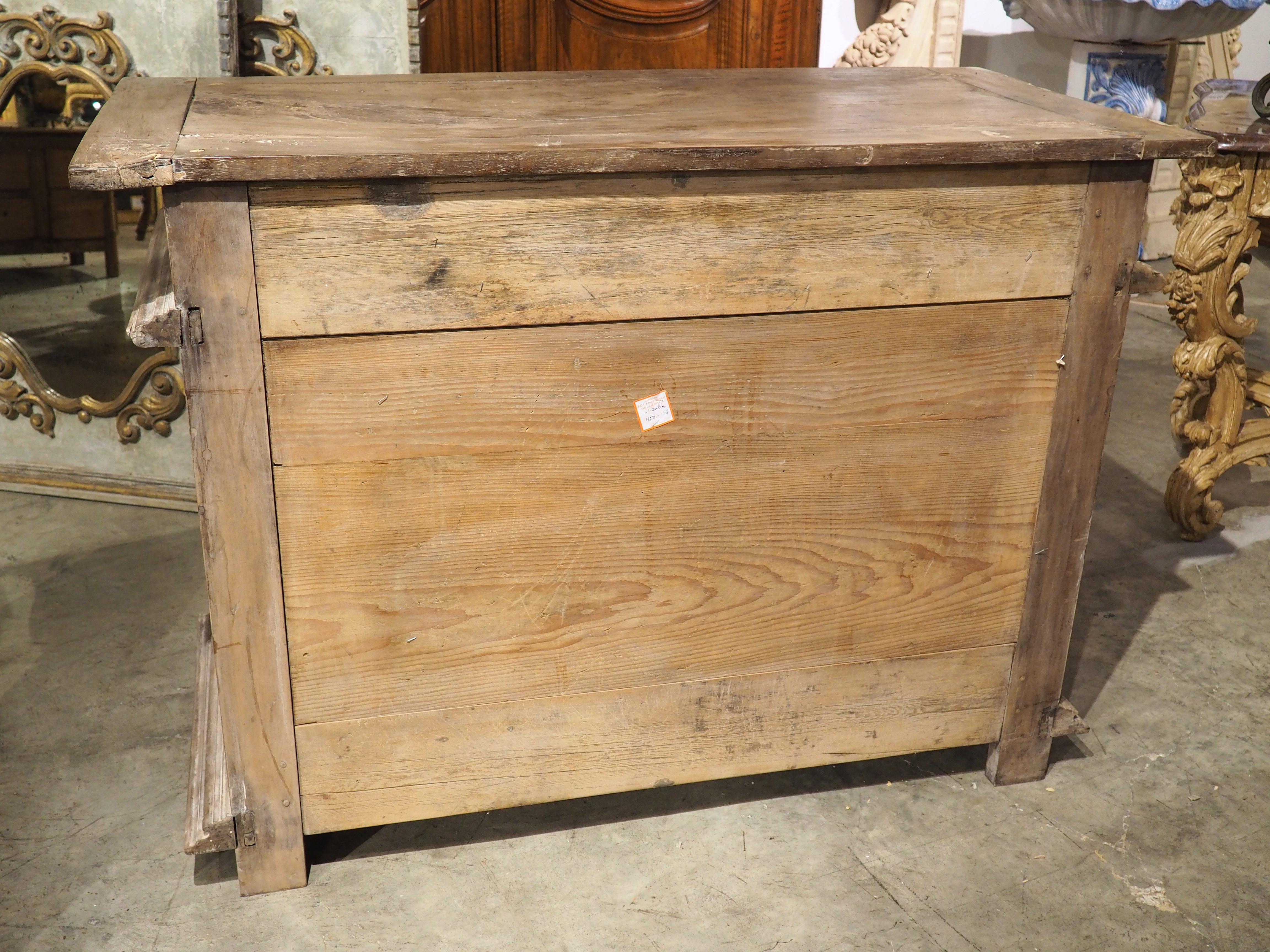 17th Century French Renaissance Buffet with Light Parcel Paint Finish For Sale 11