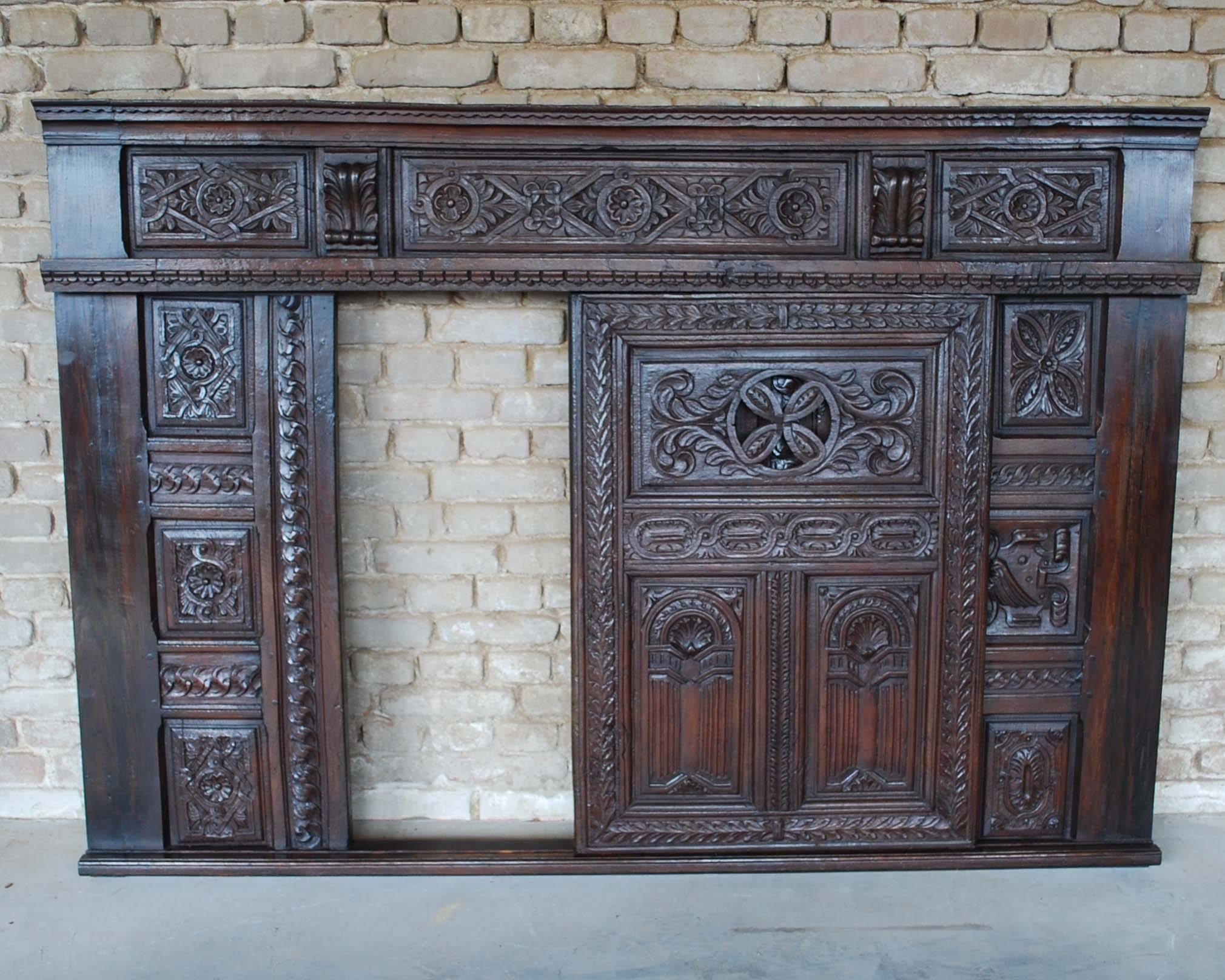 carved front cabinet