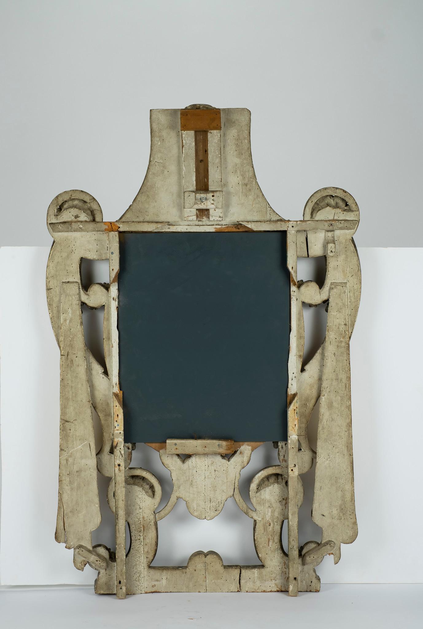 Miroir en bois doré, argent et or, French Renaissance, 17e siècle en vente 5