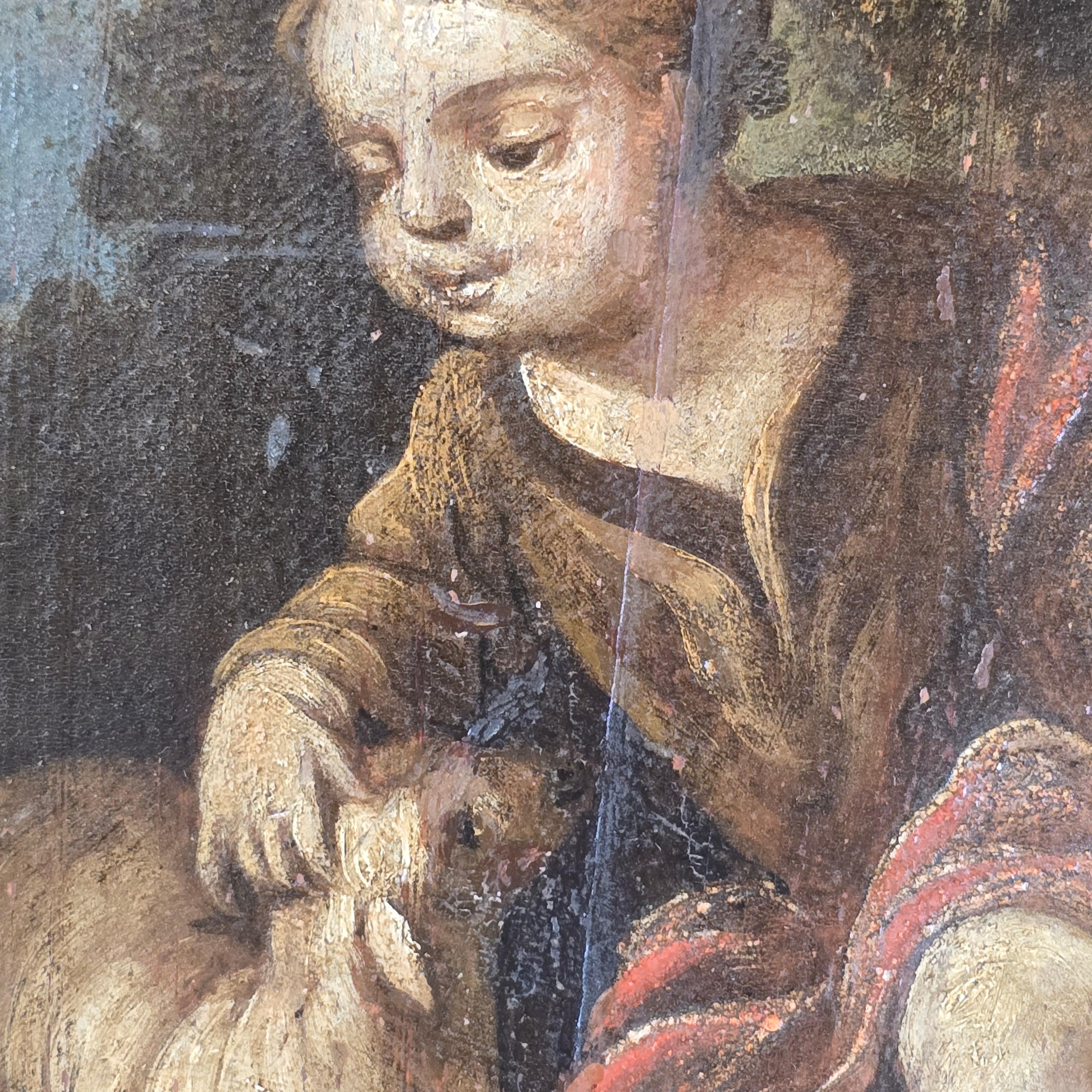 Scuola francese del XVII secolo Cristo come pastore in vendita 6