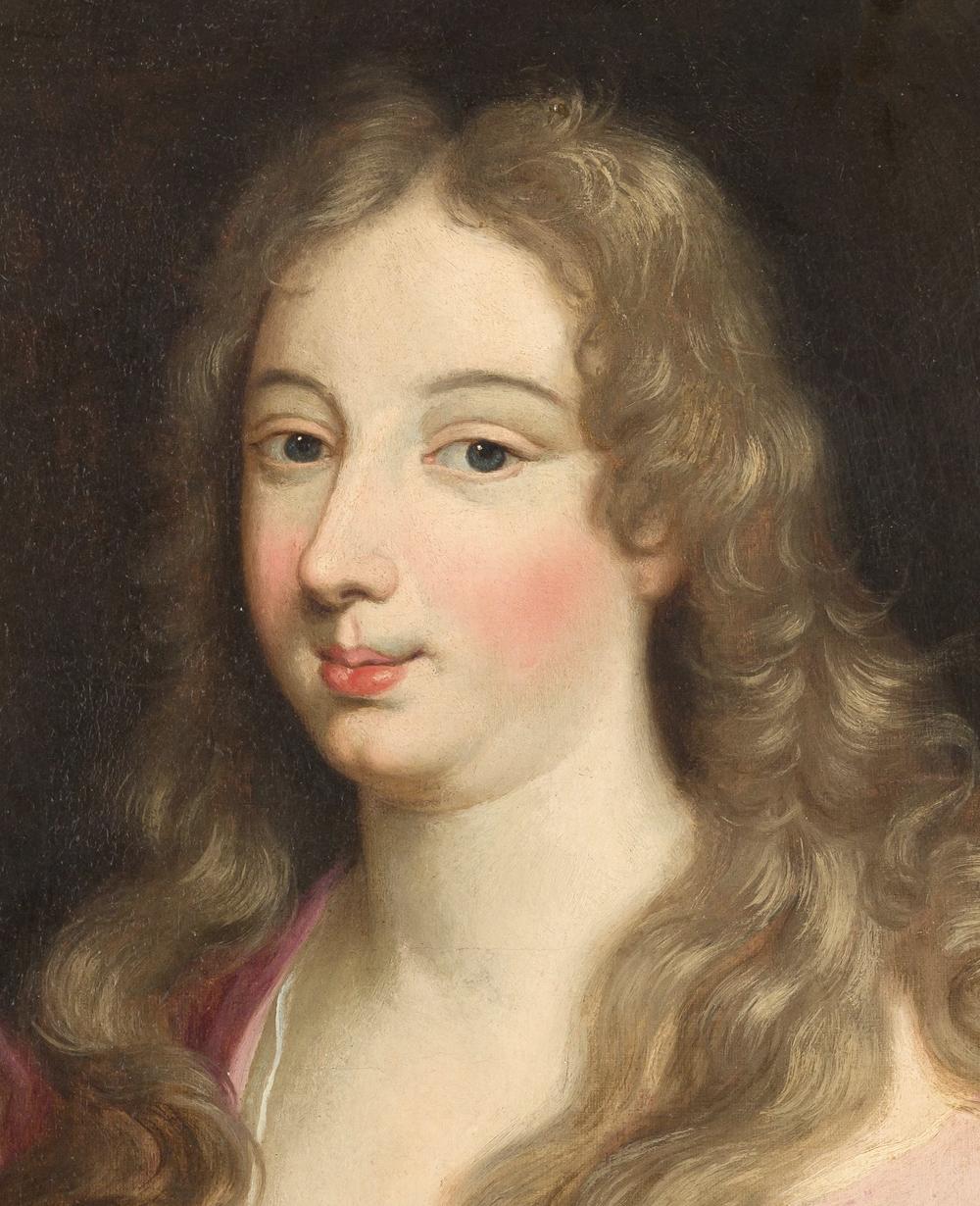 17th Century French School Oil on Canvas Portrait of a Lady For Sale at ...