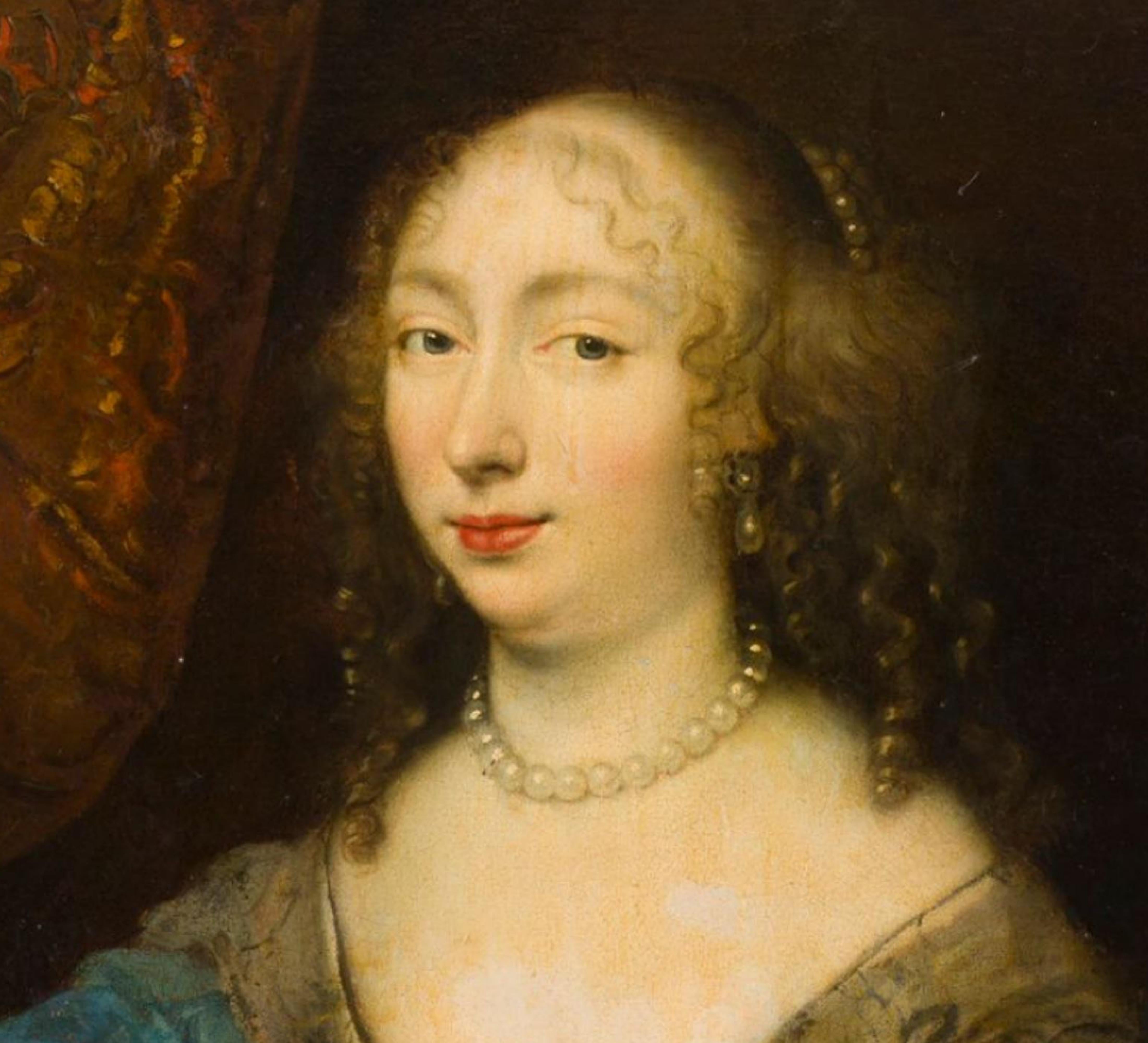 
Escuela francesa del siglo XVII, taller de Jean Nocret
Retrato de mujer con escritorio
Lienzo (Restauraciones antiguas)
107 x 84.5 cm
Buen estado