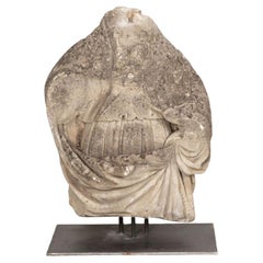 Busto de piedra francés del siglo XVII