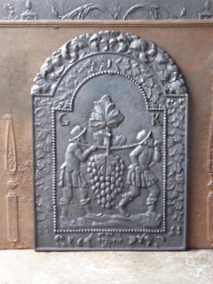 17th - 18th Century French 'The Vintage' Fireback / Backsplash