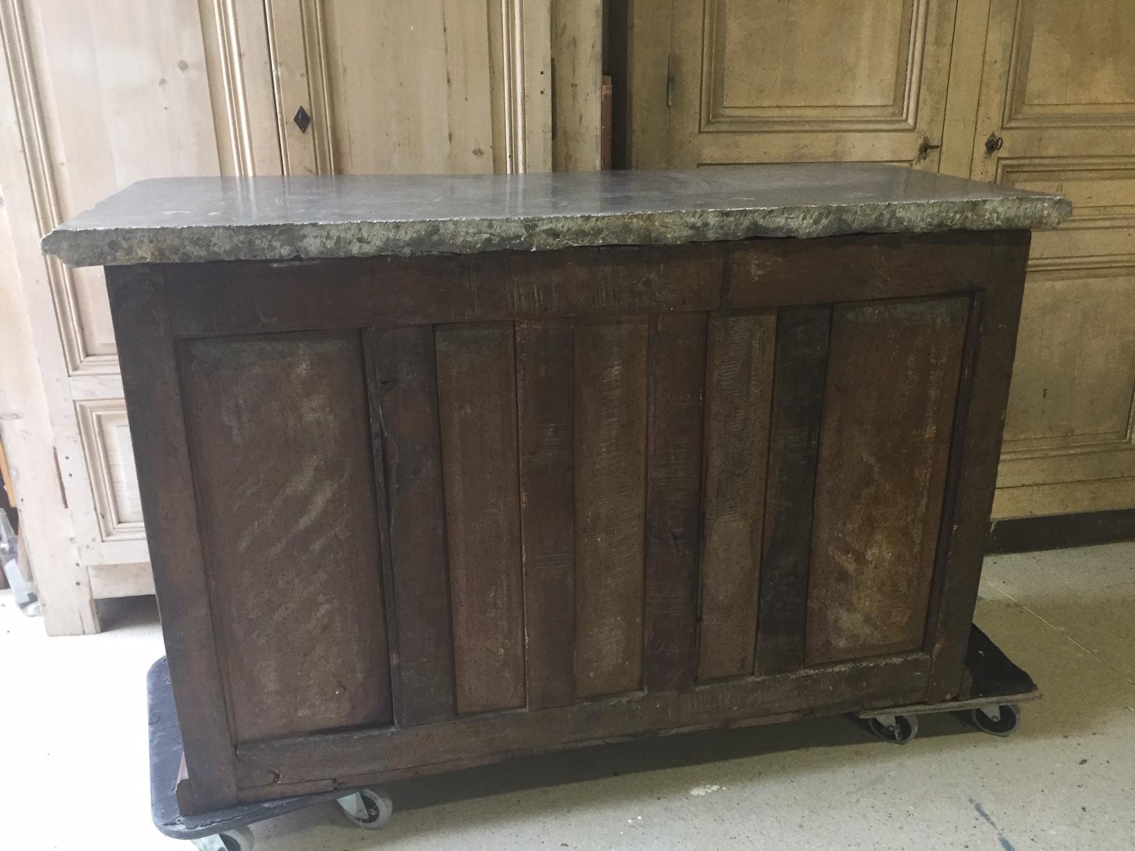 17th Century, French Walnut Louis XIV Period Four Doors Hunting Sideboard 13