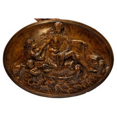 17th Century Fruitwood Relief school Lucas Faydherbe Mechelen