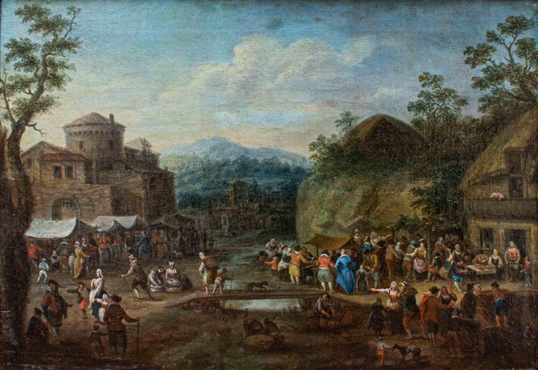 paire-de-peintures-de-sc-nes-de-genre-du-17-me-si-cle-attribu-es-m