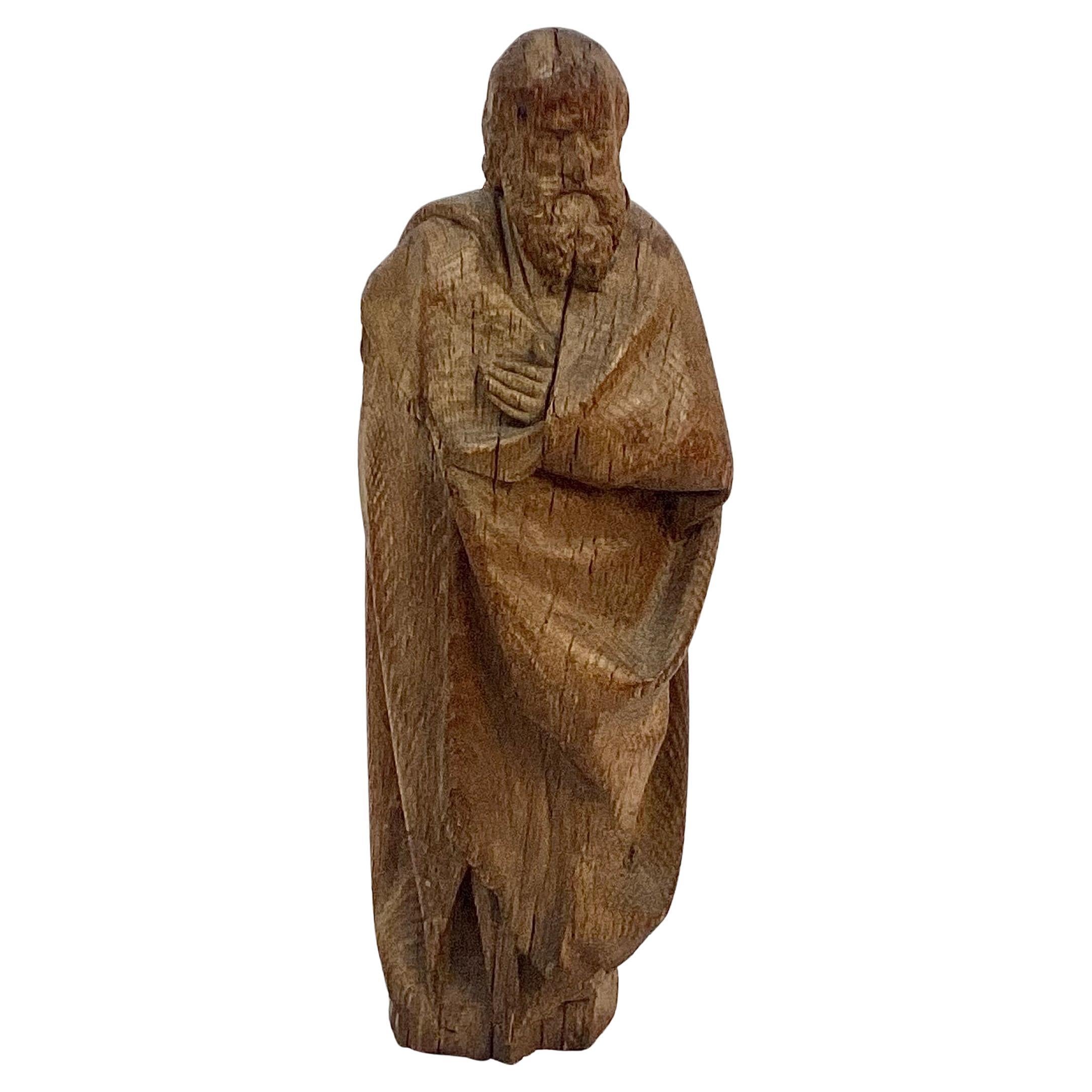 Sculpture religieuse allemande en chêne sculpté du 17ème siècle  en vente