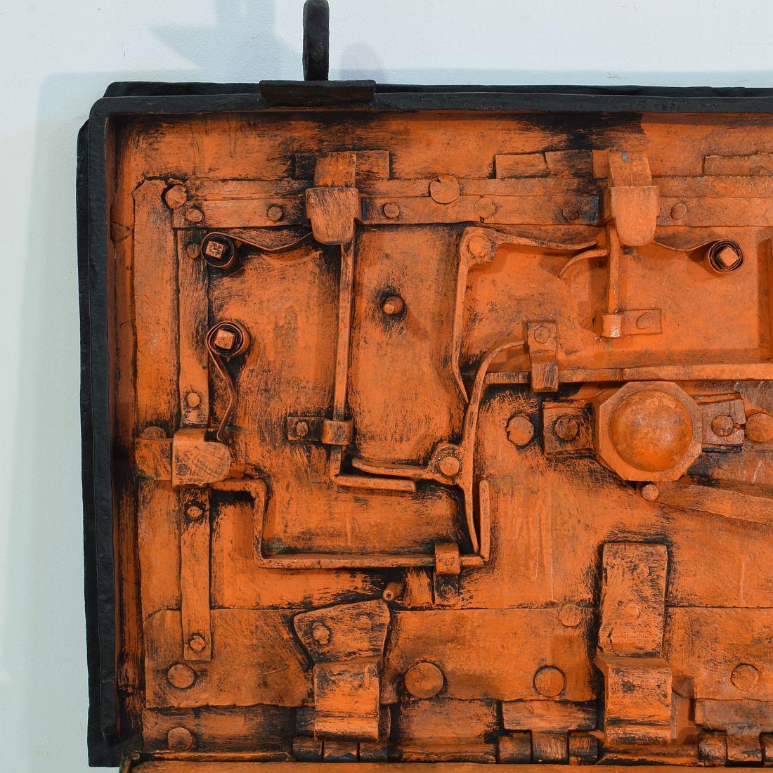 17th Century German Hand Forged Iron Strongbox from Nuremberg or Augsburg 14