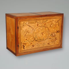 17th Century German Marquetry Table Cabinet