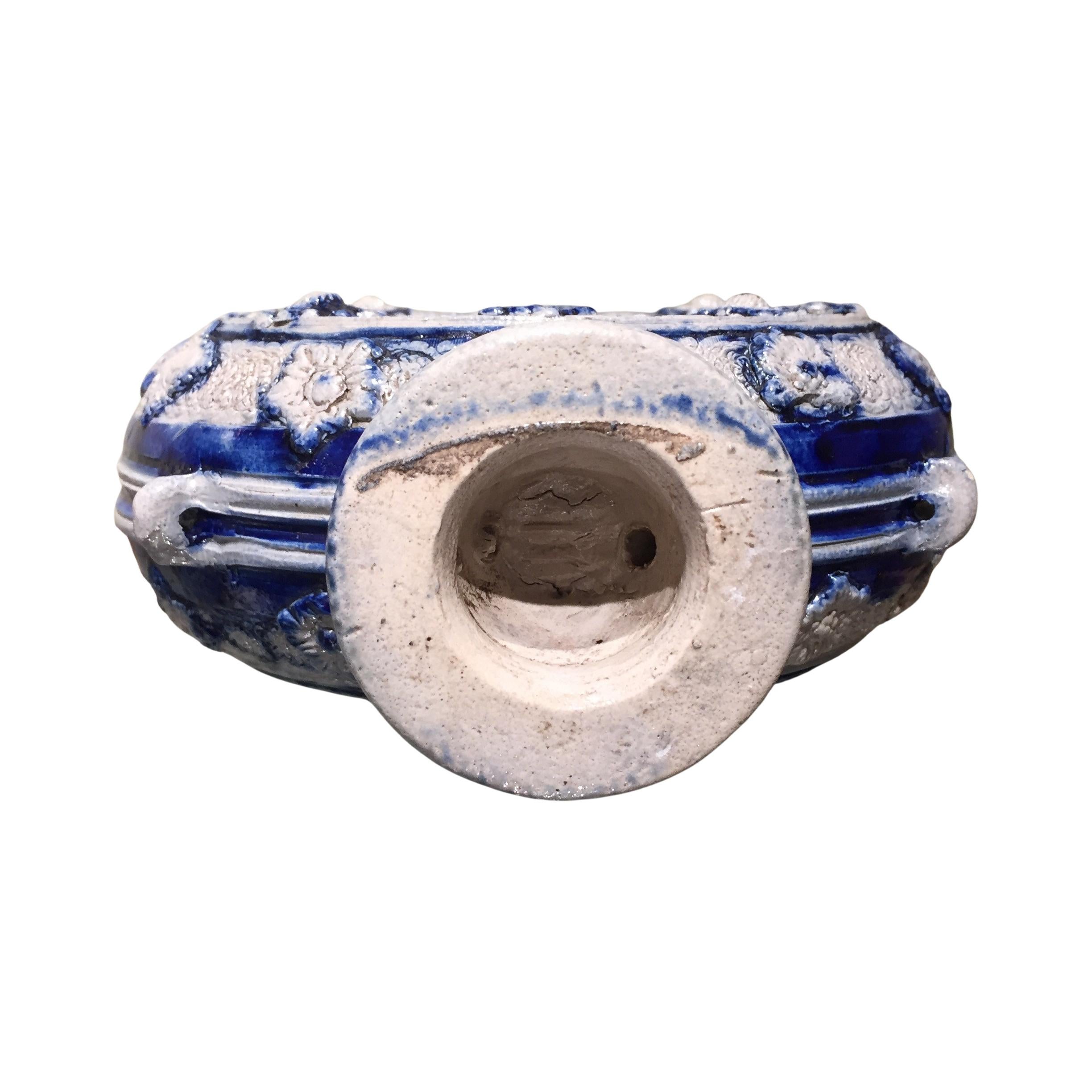 17th century German Stoneware Ring Jug or Pelgrims bottle For Sale 4