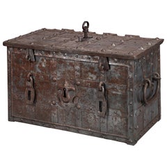 Antique 17th Century German Strongbox