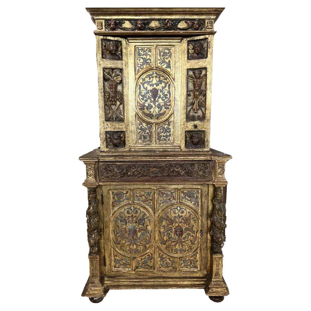 Gilded Cabinet, 18th Century For Sale