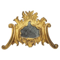 17th Century Giltwood Carved Venetian Wall Mirror 17th Century Giltwood Carved Venetian Wall Mirror