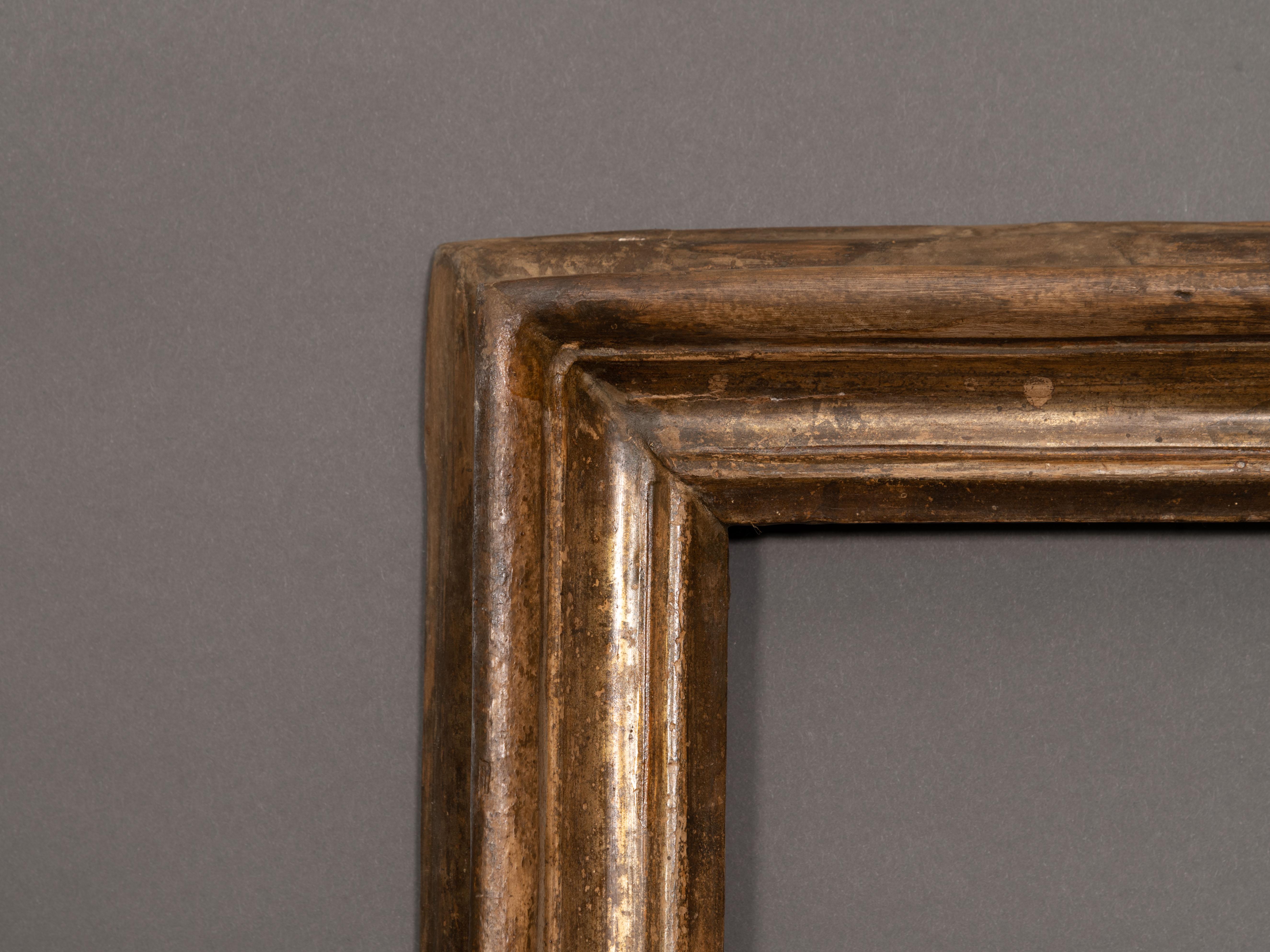 Salvator Rosa last 17th century “Mecca” giltwood frame.
Internal measurements cm 54.5 x 65.

Pure example of Italian Salvator Rosa gild wood frame of 17th century.
