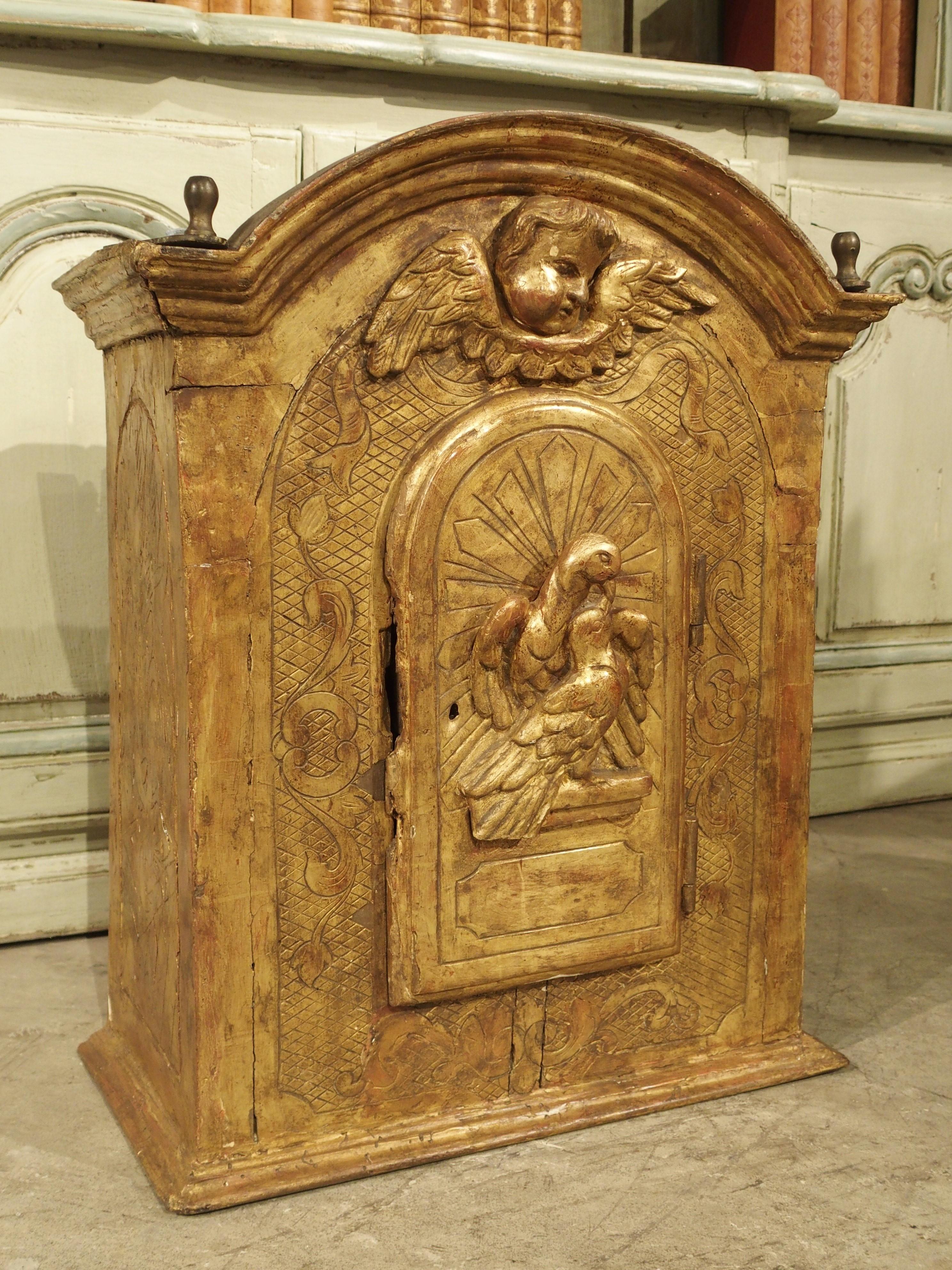 17th Century Giltwood Tabernacle from Italy 10