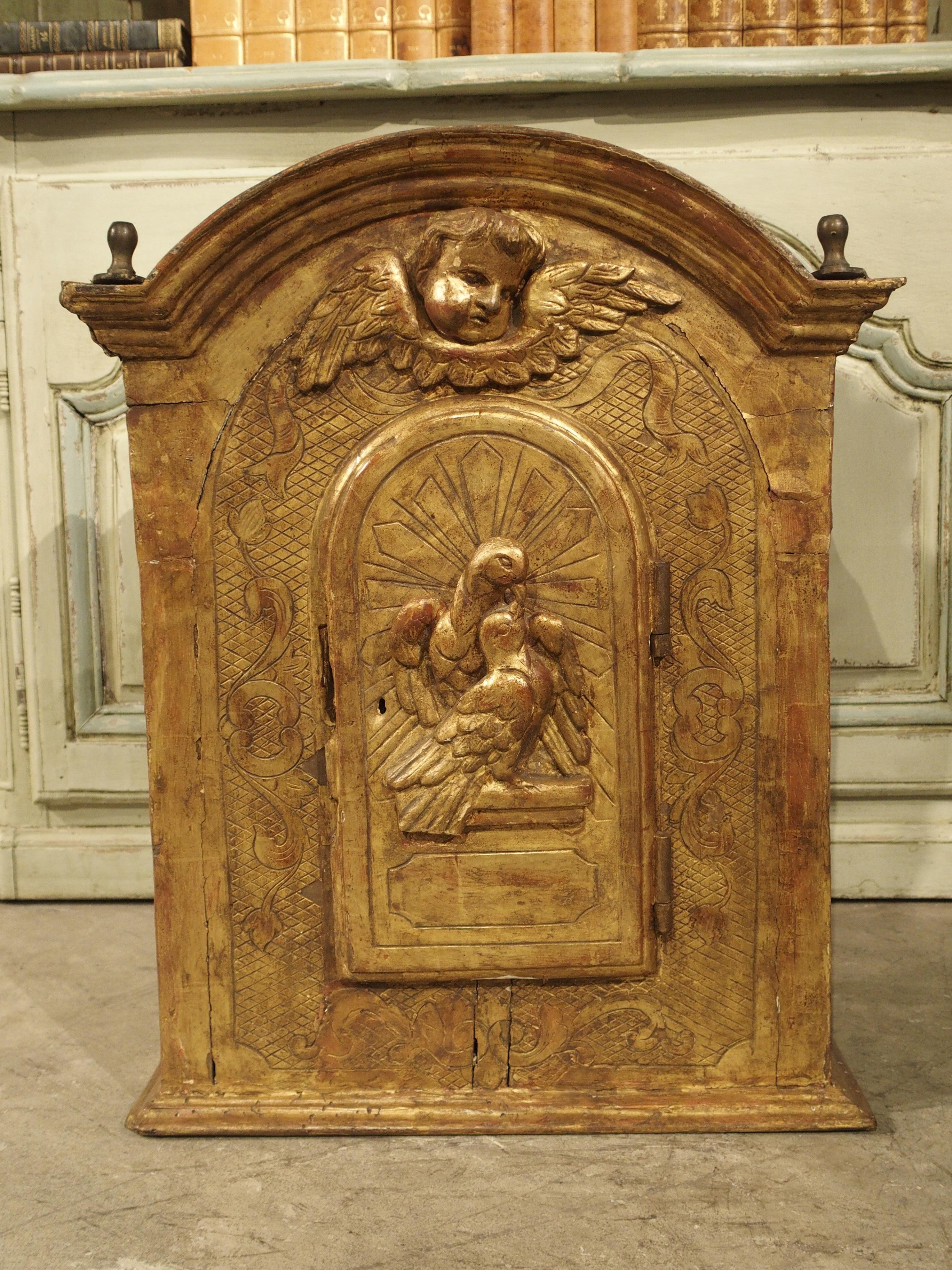 18th Century and Earlier 17th Century Giltwood Tabernacle from Italy