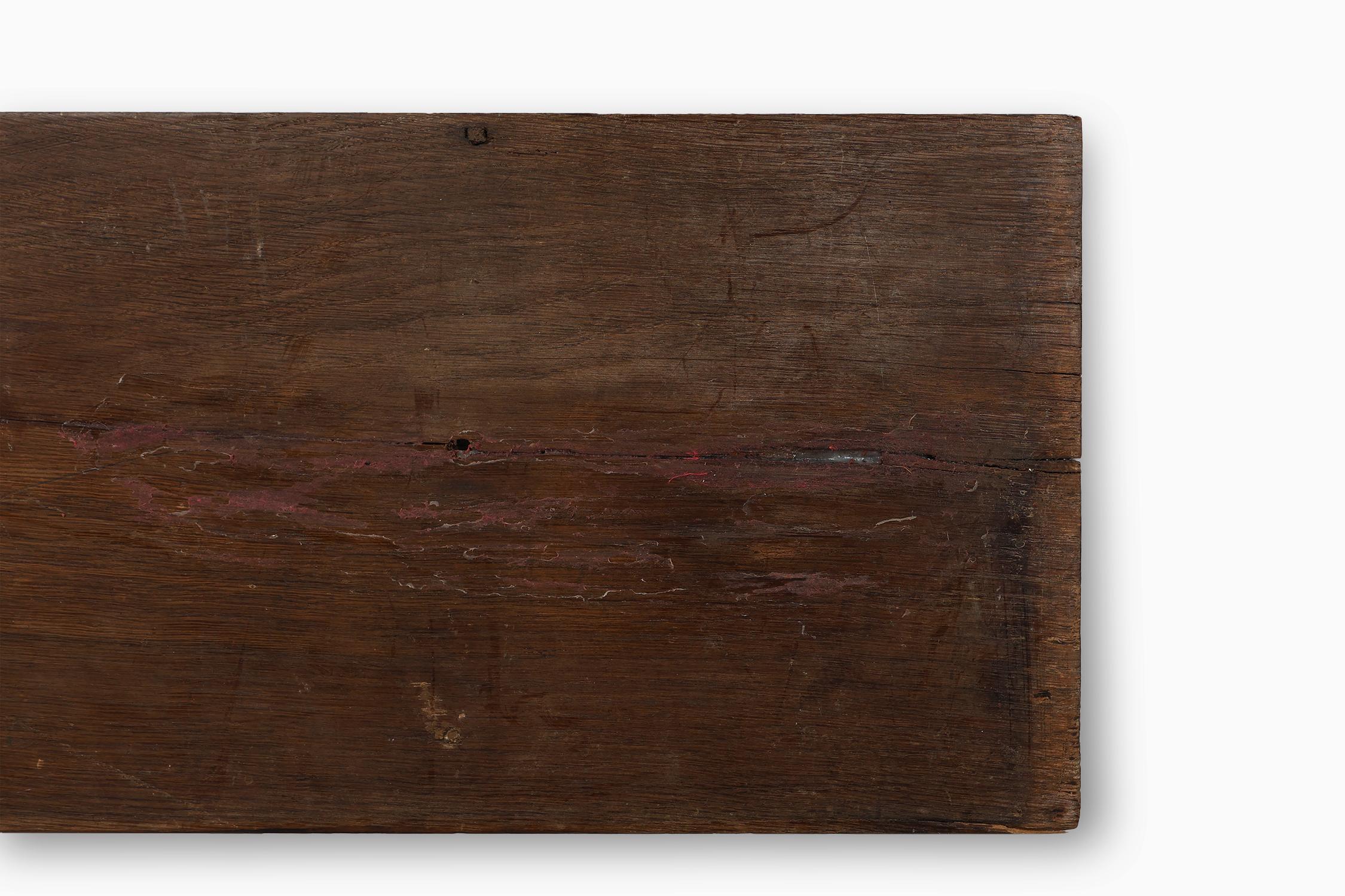 17th Century Gothic sculpted oak panel, Belgium For Sale 3