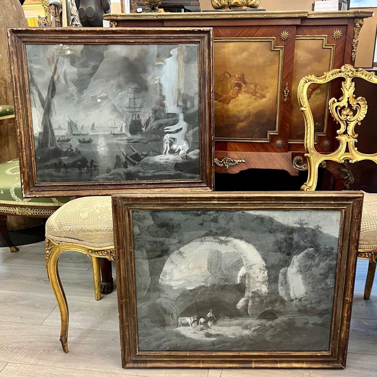 17th Century Grisaille of a Dutch Pastoral Scene For Sale 1